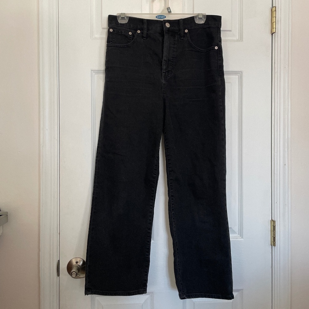 Madewell Black Straight-Leg Jeans